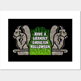 Gargoyle Halloween Greeting Posters and Art